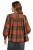 Bluzka koszula damska ruda wzorzysta oversize 100% bawełna Made in Italy