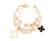 Złota bransoletka damska z zawieszkami Charms