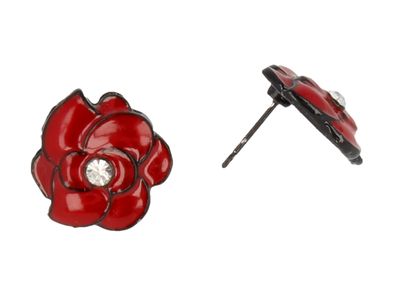 Kolczyki damskie w kształcie kwiatka