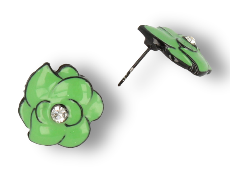 Kolczyki damskie w kształcie kwiatka