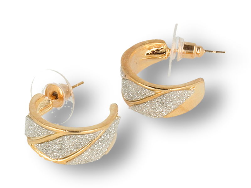 Kolczyki złote świecące 