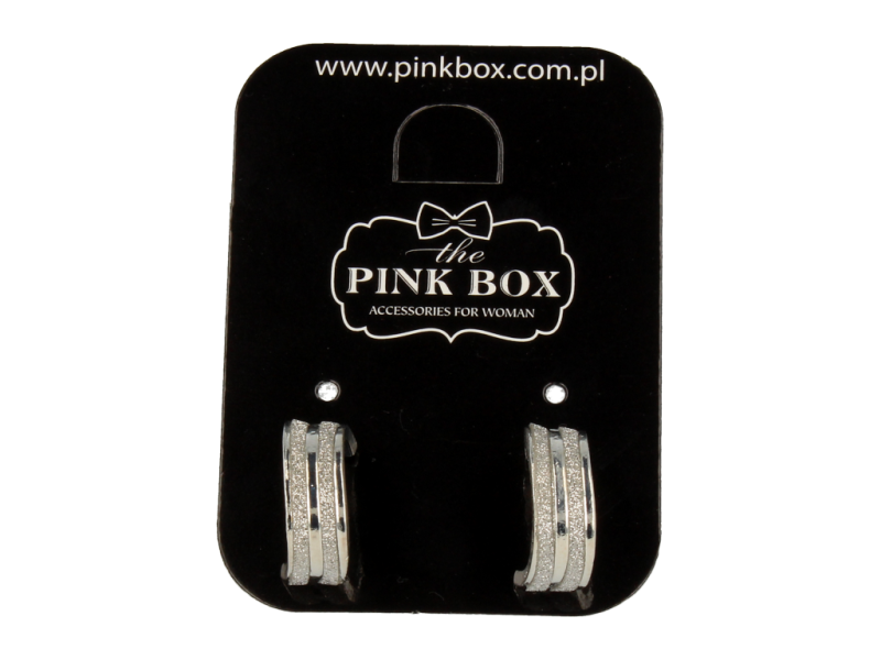 Kolczyki srebrne świecące 