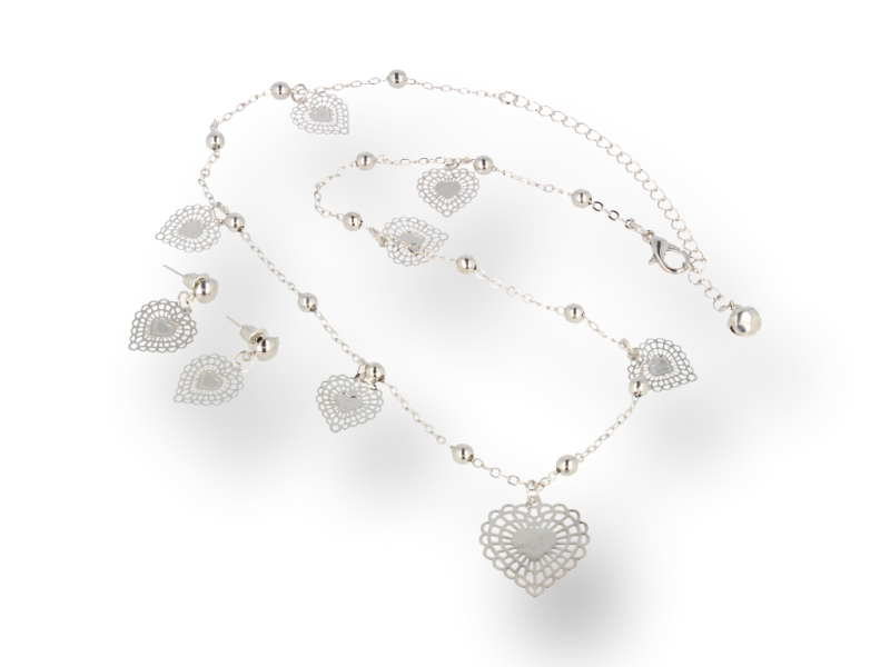 Komplet damski naszyjnik plus kolczyki