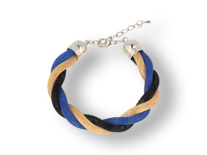 BRANSOLETKA pleciona trzy kolory