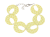 Żółta bransoletka ażurowa