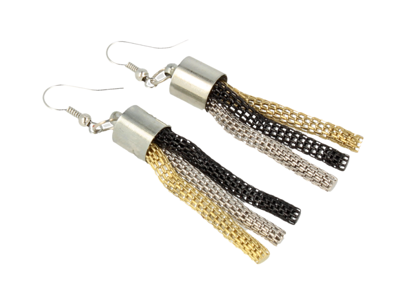 KOLCZYKI wiszące żmijka