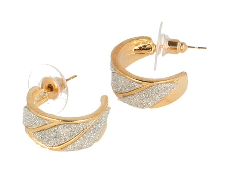 Kolczyki złote świecące 