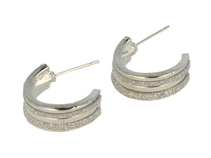 Kolczyki srebrne świecące 