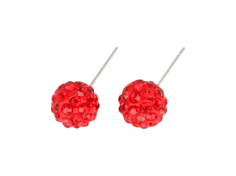 KOLCZYKI Shamballa - średnica kulki 10 mm