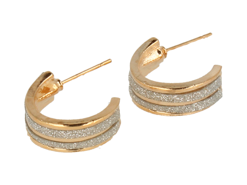 Kolczyki złote świecące 