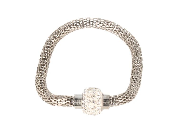 BRANSOLETKA srebrna z kulką Shamballa