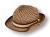 Kapelusz typu trilby 