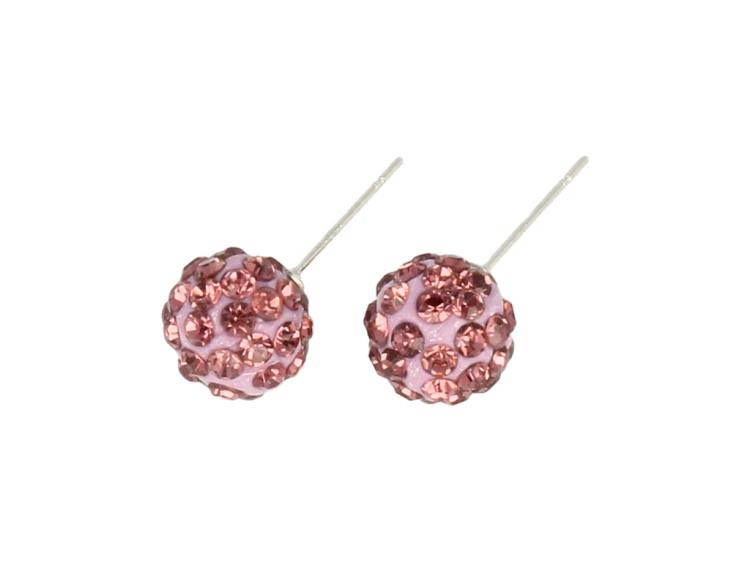 KOLCZYKI Shamballa - średnica kulki 10 mm