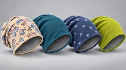 Czapki Beanie damskie kolorowe bawełna