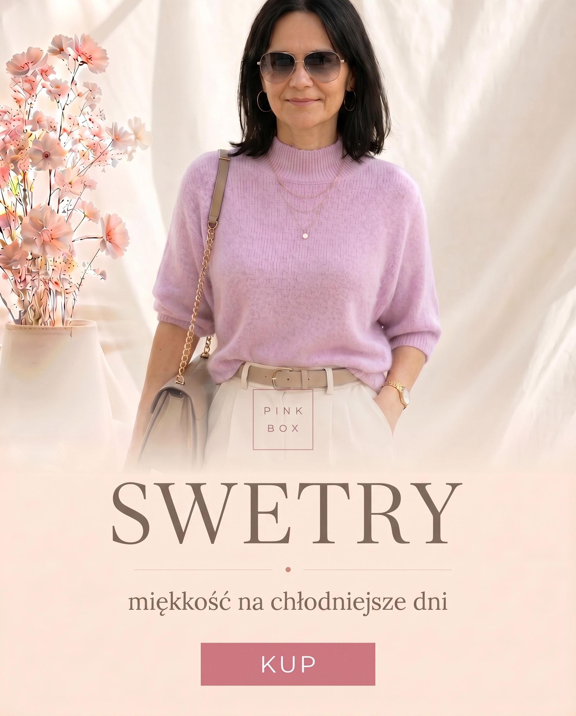 SWETRY DAMSKIE PINK BOX®