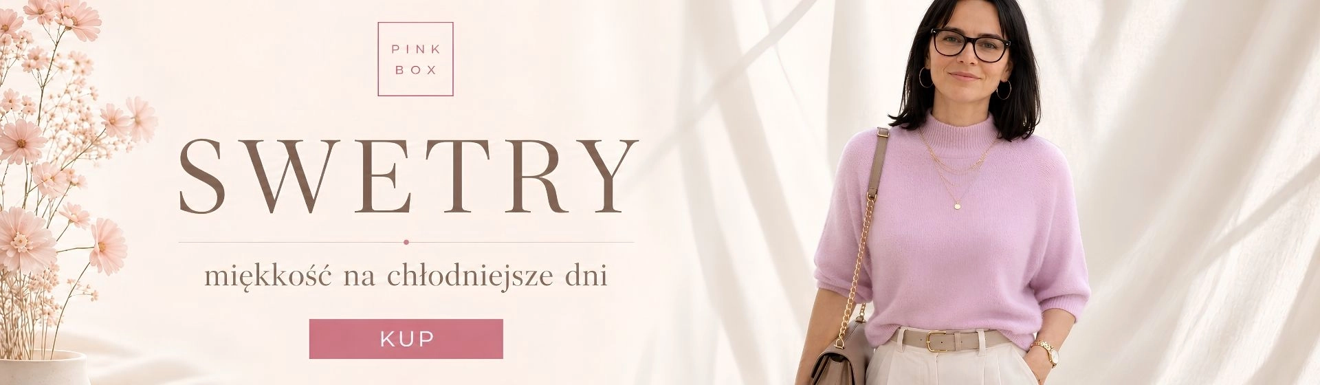 SWETRY DAMSKIE PINK BOX®